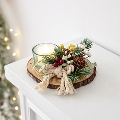 Khoanh gỗ tròn trang trí lót ly, lót nến, làm đồ DIY đủ size