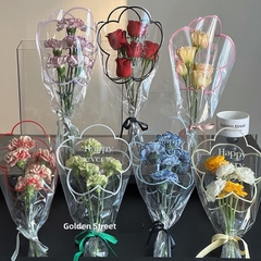 Set 24 túi kiếng in chữ đựng bó hoa 4-5 cành