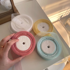 Nguyên cuộn 45m ruy băng lụa xước bản rộng 2cm