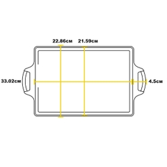 Khay gang Lodge - 33.02x22.86cm