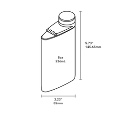 MiiR - Bình đựng rượu Aero Flask màu Đen vũ trụ - 236ml