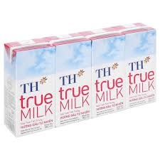 sữa hộp TH true milk vị dâu  180ml ( lốc 4 hộp )