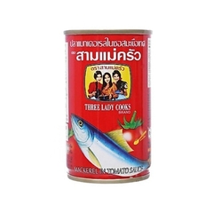 cá hộp 3 cô gái thái lan lốc 10 lon　アジのトマトソ－ス漬け