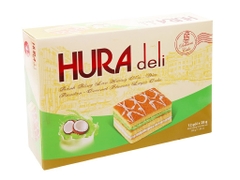 hura deli bánh bông lan hương cốm 12pc　カースタードケーキ