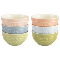 Staub -Bộ tô gốm màu Macaron 6 món - 12cm