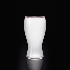 Aderia - Beer Prize - Ly uống bia viền màu đồng - 0.38L