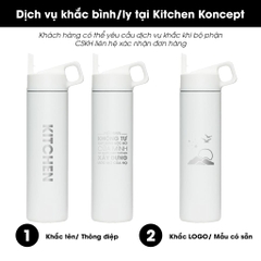 MiiR - Bình giữ nhiệt có ống hút màu Bạch nguyệt quang - 591ml