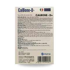 Calbone-D+ - Viên Uống Bổ Sung Canxi, Vitamin D3, K2, Magie và Kẽm Hỗ Trợ Xương Khớp Chắc Khỏe