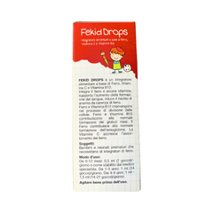 Sắt hữu cơ nhỏ giọt FEKID DROPS nhập khẩu Ý, bổ sung Lipofer và Vitamin C hỗ trợ tạo máu cho bé (Chai 30ml)