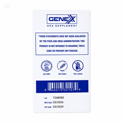 Thực phẩm bảo vệ sức khỏe Genexx Calcium Magnesium Zinc - Sản phẩm bổ sung canxi, magie, kẽm và Vitamin D3 hỗ trợ xương khớp (Hộp 60 viên)