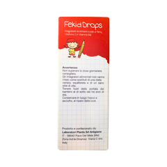 Sắt hữu cơ nhỏ giọt FEKID DROPS nhập khẩu Ý, bổ sung Lipofer và Vitamin C hỗ trợ tạo máu cho bé (Chai 30ml)