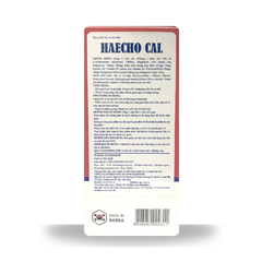 Haecho Cal Bổ Sung Canxi Hữu Cơ Từ Tảo Biển Đỏ, Giúp Xương Răng Chắc Khỏe, Hỗ Trợ Phát Triển Chiều Cao, Giảm Loãng Xương Hộp 60 Viên (Hàn Quốc)