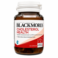 Blackmores Cholesterol Health 60 Viên Nang Mềm – Hỗ Trợ Giảm Hấp Thu Cholesterol Ở Ruột, Duy Trì Cholesterol Khỏe Mạnh, Phytosterol 1000mg + Betacarotene 1.5mg