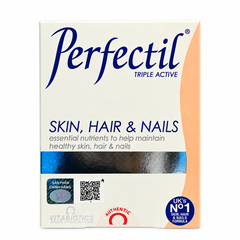Perfectil Tablets – Thực phẩm bảo vệ sức khỏe bổ sung vitamin, khoáng chất hỗ trợ sức khỏe da, tóc và móng – Vitabiotics – Hộp 30 viên