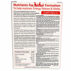 Feroglobin B12 Vitabiotics 30 viên – Bổ sung sắt, vitamin B12, acid folic hỗ trợ tạo hồng cầu và giảm mệt mỏi