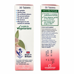 Thực phẩm bảo vệ sức khỏe Menopace – Bổ sung vitamin và vi chất, hỗ trợ cân bằng nội tiết tố cho phụ nữ tiền mãn kinh và mãn kinh – Hộp 30 viên