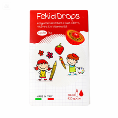 Sắt hữu cơ nhỏ giọt FEKID DROPS nhập khẩu Ý, bổ sung Lipofer và Vitamin C hỗ trợ tạo máu cho bé (Chai 30ml)