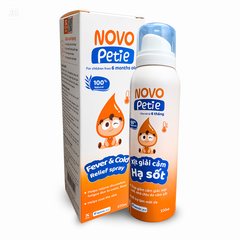 Xịt Giải Cảm Hạ Sốt Novo Petie (Chai 100ml) - Hỗ Trợ Làm Mát Cơ Thể Và Giảm Cảm Giác Khó Chịu