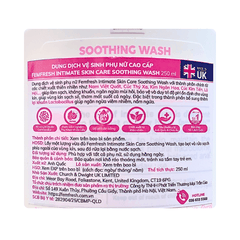 Dung Dịch Vệ Sinh Phụ Nữ Femfresh Soothing Wash Cân Bằng pH Và Bổ Sung Probiotics 250ml