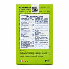 Multi Vitamins Junior – Bổ sung vitamin và khoáng chất, hỗ trợ tăng cường sức đề kháng – Chai 50 ml