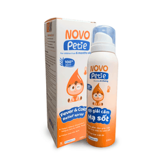 Xịt Giải Cảm Hạ Sốt Novo Petie (Chai 100ml) - Hỗ Trợ Làm Mát Cơ Thể Và Giảm Cảm Giác Khó Chịu