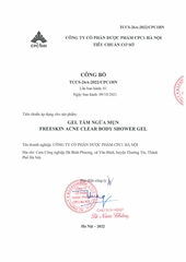 Gel Tắm Ngừa Mụn Cơ Thể Freeskin Acne Clear Body Shower Gel - Chứa Salicylic Acid & Niacinamide (250ml)
