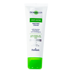 Kem Dưỡng Da Dermacos Anti-Acne Matting Cream Cho Da Dầu, Giúp Giảm Nhờn, Ngăn Ngừa Mụn Hộp 50ml (Ba Lan)