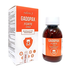 Siro Gadopax Forte Syrup - Hỗ Trợ Tăng Cường Sức Đề Kháng, Giúp Trẻ Giảm Nguy Cơ Lây Nhiễm Các Bệnh Đường Hô Hấp (Chai 100ml) Valens