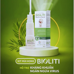 Xịt Mũi Lợi Khuẩn Bioliti - Bảo Vệ Tai Mũi Họng Cho Bé Khỏi Các Tác Nhân Do Virus, Vi Khuẩn Gây Bệnh (Chai 20ml)