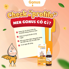 Gonus Probiotics Bổ Sung Lợi Khuẩn Và Kẽm Giúp Cân Bằng Vi Sinh, Giảm Rối Loạn Tiêu Hóa Cho Bé (Hộp 10ml)