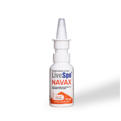 LiveSpo Navax Hộp Bình Nhựa Chuyên Dụng Dạng Xịt Mũi Giúp Giảm Nguy Cơ Viêm Đường Tai, Mũi, Họng (Hộp 30ml)