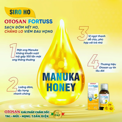 Siro Ho Fortuss Otosan - Liệu Pháp Giảm Ho, Giảm Đờm Hiệu Quả Cho Trẻ Em Italy (Chai 180g)