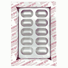 Viên Nang Ginkgenix Q10 Max - Hỗ Trợ Sức Khoẻ Não Bộ, Giúp Tăng Cường Tuần Hoàn Máu Não (Hộp 30 Viên)