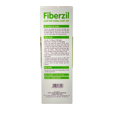 Siro Bổ Sung Chất Xơ Tự Nhiên Fiberzil - Giúp Nhuận Tràng, Giảm Táo Bón, Hỗ Trợ Tiêu Hoá (Hộp 20 ống)