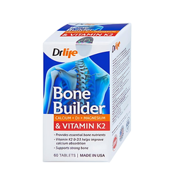 Viên Uống Bổ Sung Canxi Bone Builder DrLife - Giúp Xương Chắc Khỏe, Phòng Ngừa Loãng Xương (Hộp 60 Viên) Mỹ