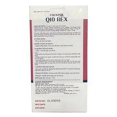 Viên Uống Coenzym Q10 Rex 100mg – Hỗ Trợ Sức Khỏe Tim Mạch, Tăng Cường Năng Lượng