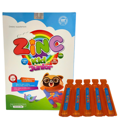 Bổ Sung Kẽm Cho Bé, Zinc Kid Junior - Kích Thích Ăn Ngon, Tăng Cường Sức Đề Kháng (Hộp 20 Ống)