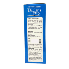 Xịt Chống Sâu Răng - Dr.Caris Spray, Chăm Sóc Và Bảo Vệ Răng Miệng Cho Bé (Chai 20ml)