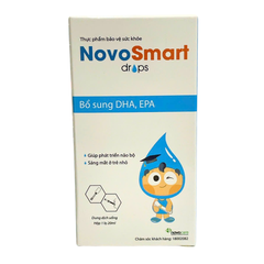 Dung Dịch Bổ Sung DHA, EPA (Omega 3), NovoSmart Drops - Phát Triển Não Bộ, Tốt Cho Mắt Và Tim Mạch (Hộp 20ml)