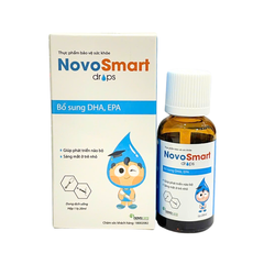 Dung Dịch Bổ Sung DHA, EPA (Omega 3), NovoSmart Drops - Phát Triển Não Bộ, Tốt Cho Mắt Và Tim Mạch (Hộp 20ml)