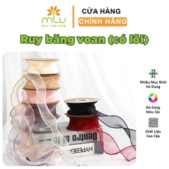 Ruy băng voan, ruy băng đuôi cá (có lõi)