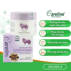 Careline Lanolin Cream - Kem dưỡng da mỡ cừu (Hũ 100 ml)