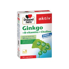 TPBVSK Ginko + B-vitamin + Choline - Tăng cường tuần hoàn não, cải thiện trí nhớ - Hộp 30 viên - Dopple herz