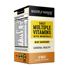 Mason Natural Daily Multiple Vitamins With Minerals - Đủ năng lượng cho 1 ngày năng động ( Lọ 60 viên )