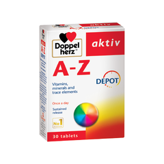 TPBVSK A-Z DEPOT - Bổ sung 25 loại vitamin, hỗ trợ tăng cường sức khỏe - Hộp 30 viên - Doppel herz