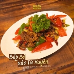 Bắp bò xào tứ xuyên