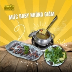 Mực baby nhúng giấm