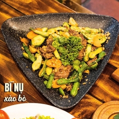 Bí nụ xào bò