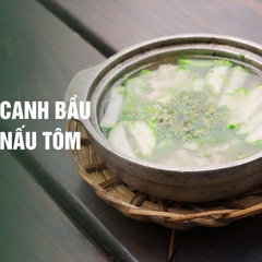 Canh bầu nấu tôm