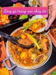 Lòng gà trứng non cháy tỏi